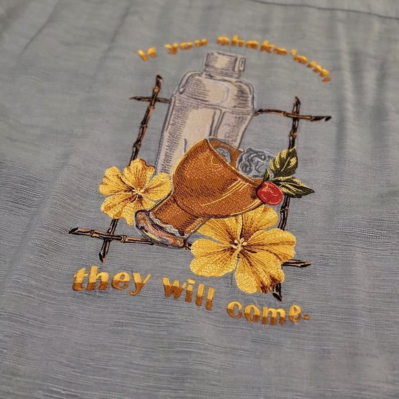Men's All Silk Drinking Shirt - Picture 5 of 7